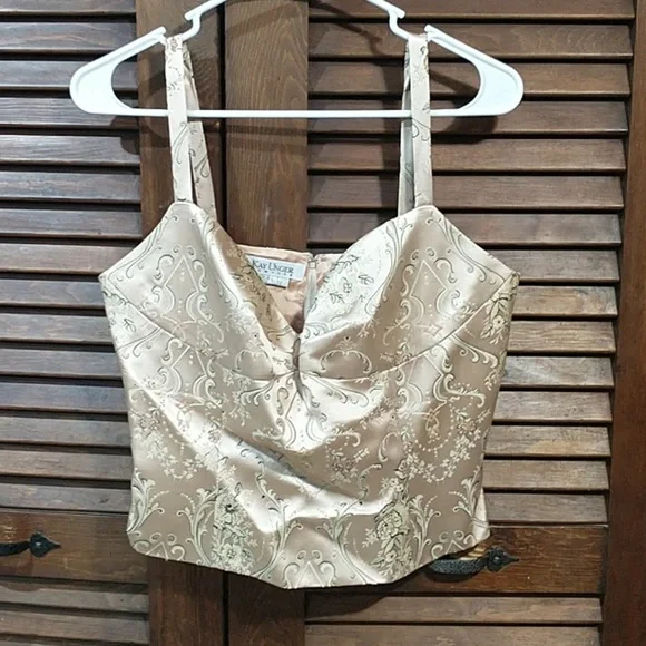 NWOT Kay Unger 2 Piece Beautiful Floral Top Blouse & Skirt Size 12 - Picture 11 of 12